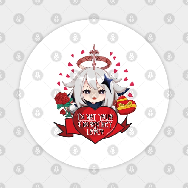 Paimon Genshin Impact Emergency Lover Valentine Day Magnet by Anime Access